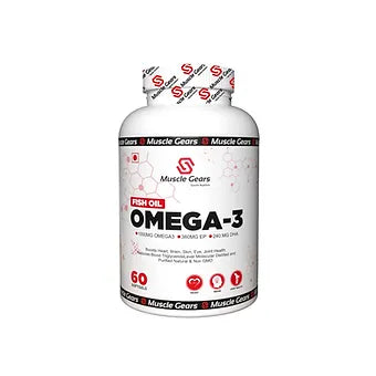 Muscle Gears Omega 3 Fish Oil – Premium Quality for Total Health.