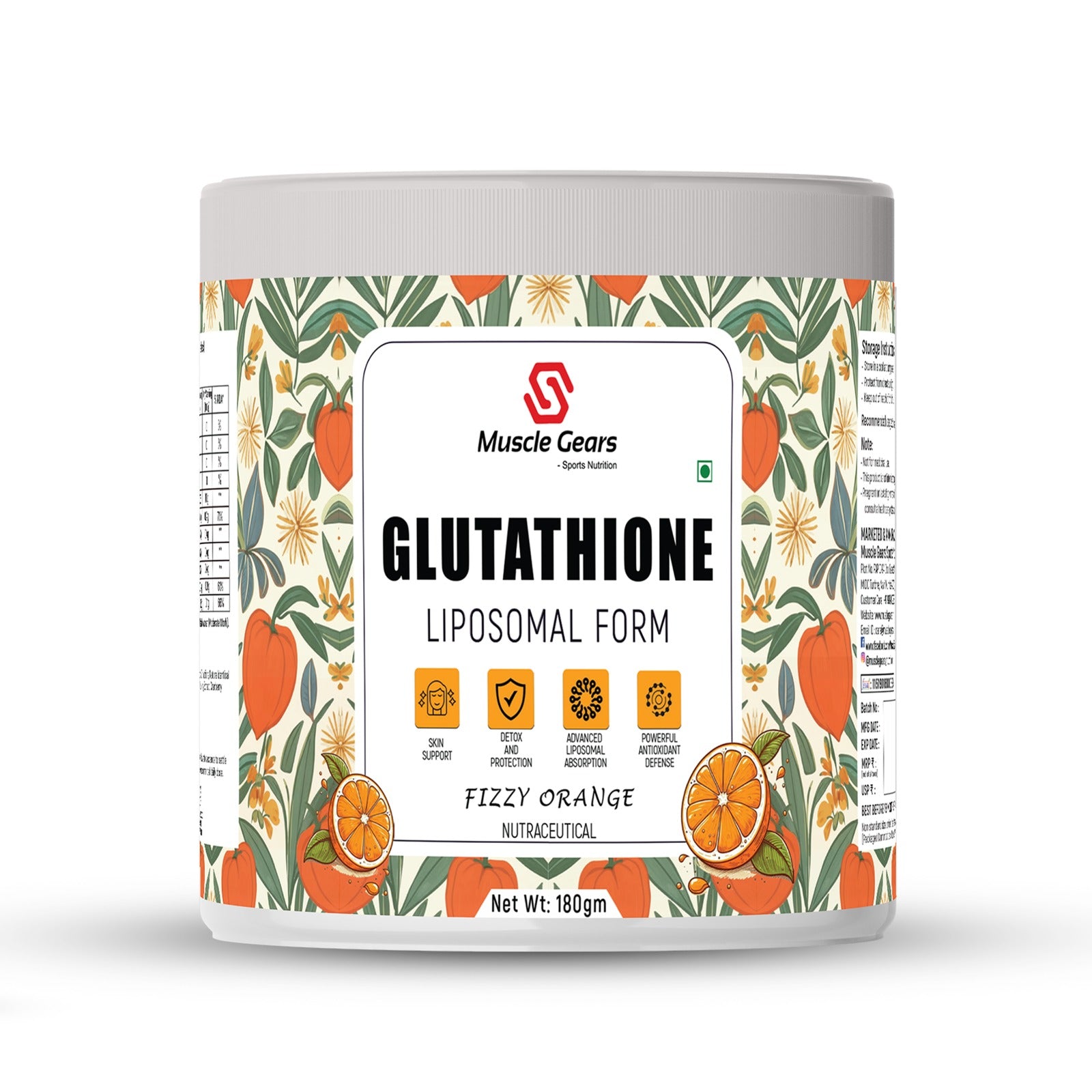 Muscle Gears Liposomal Glutathione Supplement – Advanced Antioxidant S – musclegear