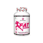 A bottle of Muscle Gears Fat Burner supplement for women with 60 capsules, emphasizing weight loss.