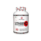 Muscle Gears Vitamin C with Zinc 60 Tablets | Amla, Bioflavonoids & Rose Hip | Immune & Antioxidant Support