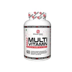 A bottle of Muscle Gears Daily Multivitamin supplements with 60 capsules.