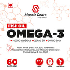 Muscle Gears Omega 3 Fish Oil – Premium Quality for Total Health.