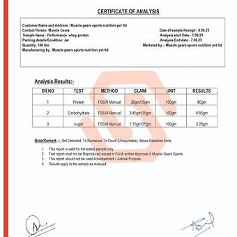 Performance Whey  (Whey Protein isolate)