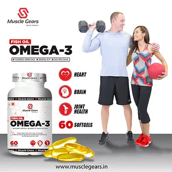 Muscle Gears Omega 3 Fish Oil – Premium Quality for Total Health.