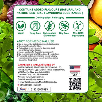 Muscle Gears 25g vegan Plant Protein for Daily Fitness Protein Requirement