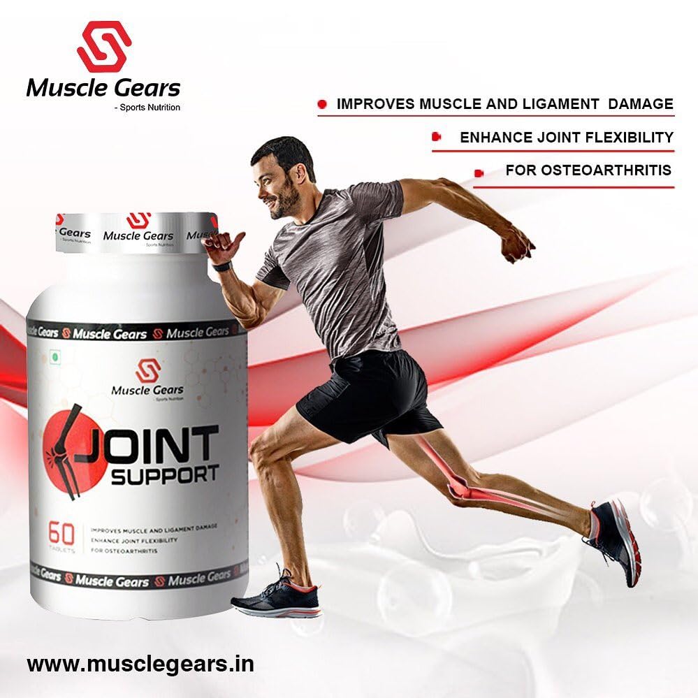Muscle Gears Joint Support 60 Tablets For Knee and Joint Health