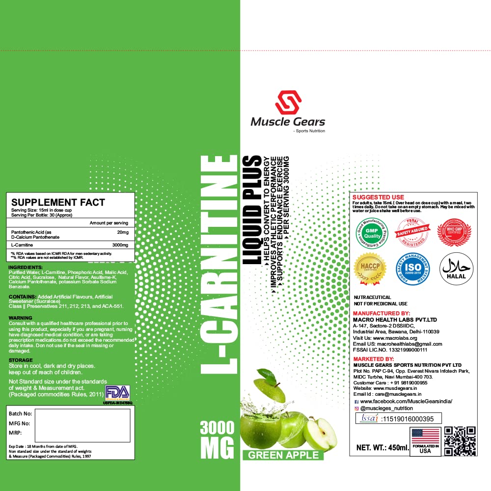 L - Carnitine 3000MG