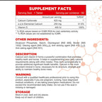 Muscle Gears Calcium + Vitamin D Tablets for Strong Bones, Joint Support & Immunity – 60 Capsules