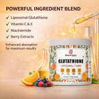 Muscle Gears Liposomal Glutathione Supplement – Advanced Antioxidant Support for Skin Radiance, Detox & Liver Health | L-Glutathione Reduced | Fizzy Orange Drink Mix | 180g