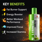L-Carnitine 3000mg Liquid Supplement | Fat Burn, Energy, Performance & Recovery Support