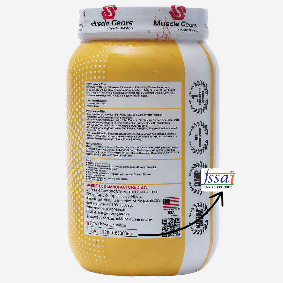 100% Performance Whey Protein Isolate & Concentrate