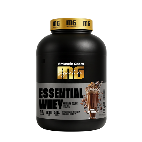 Muscle Gears Essential Whey Protein | Daily Whey for Lean Muscle, Faster Recovery & Strength | Zero Sugar