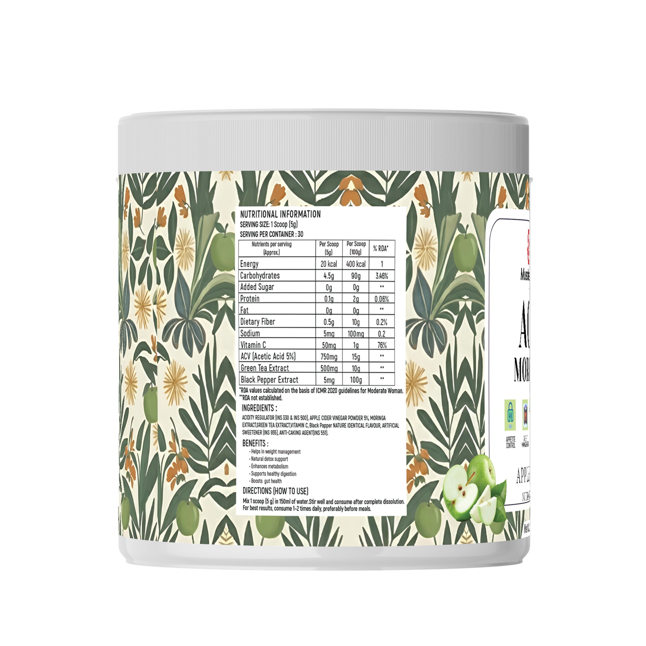 Muscle Gears ACV + Moringa {apple fizz}