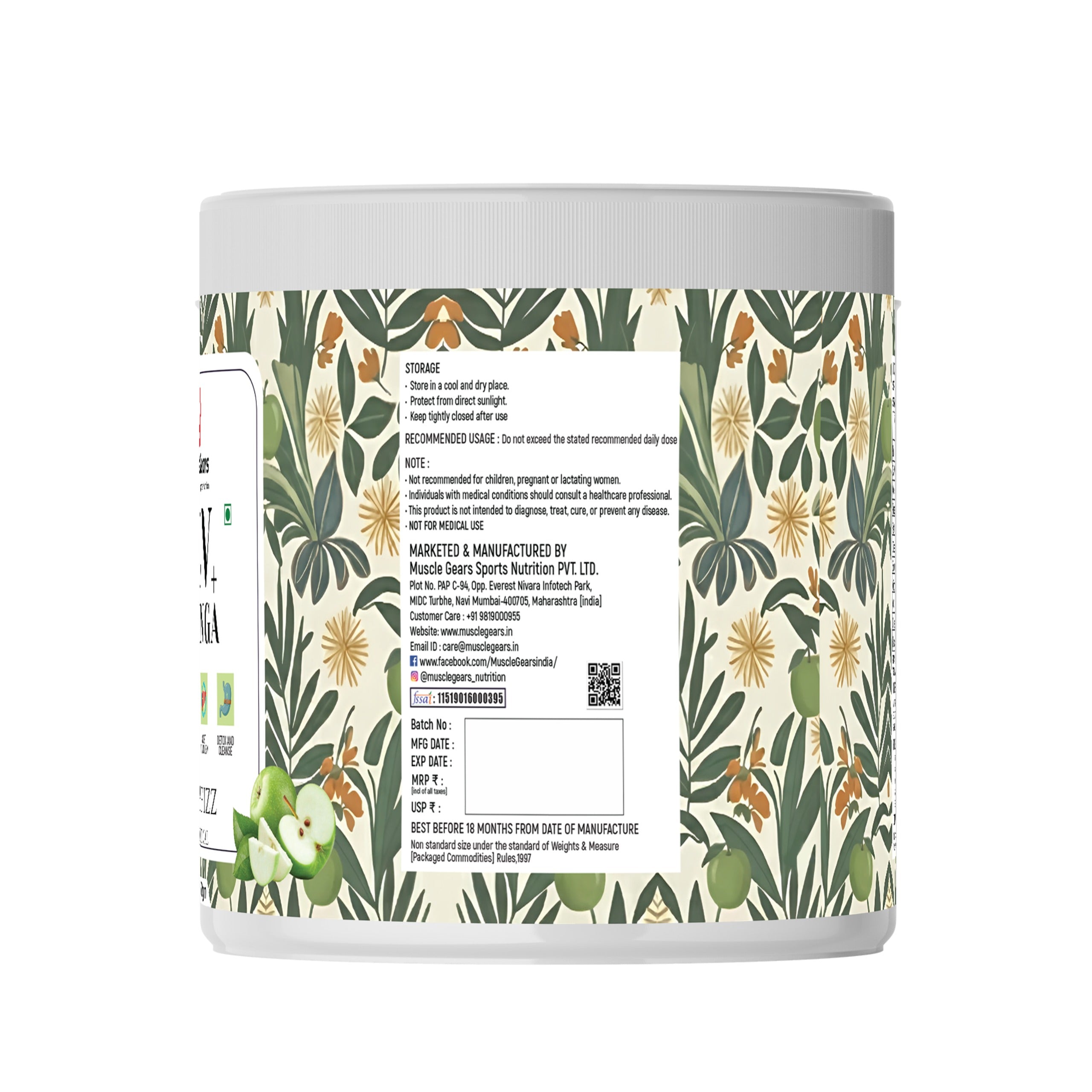 Muscle Gears ACV + Moringa {apple fizz}