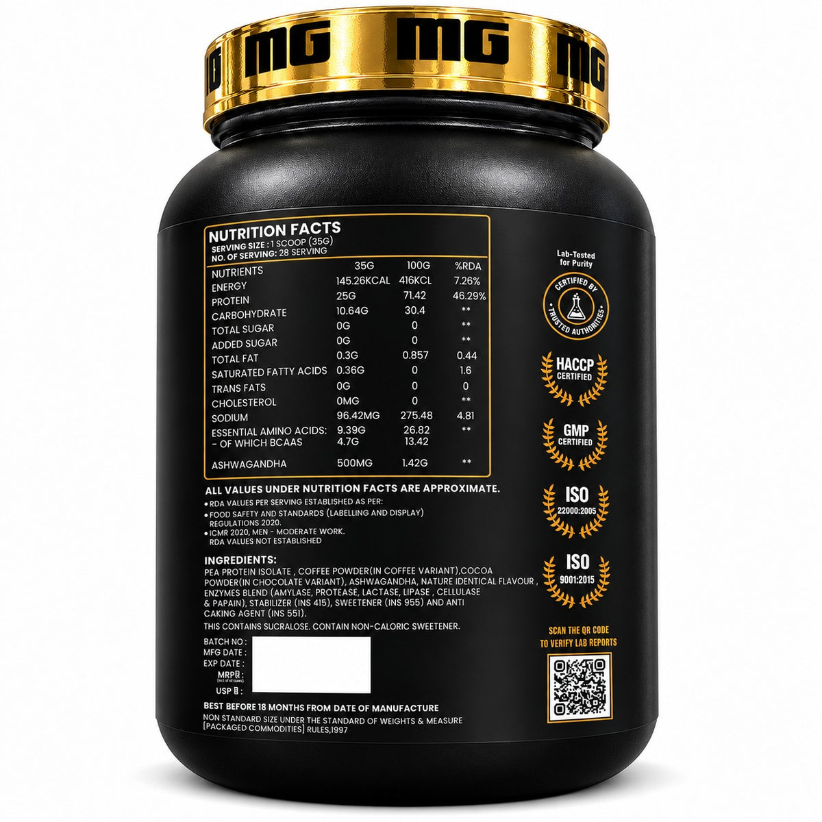 Muscle Gears Signature Series Pea Protein