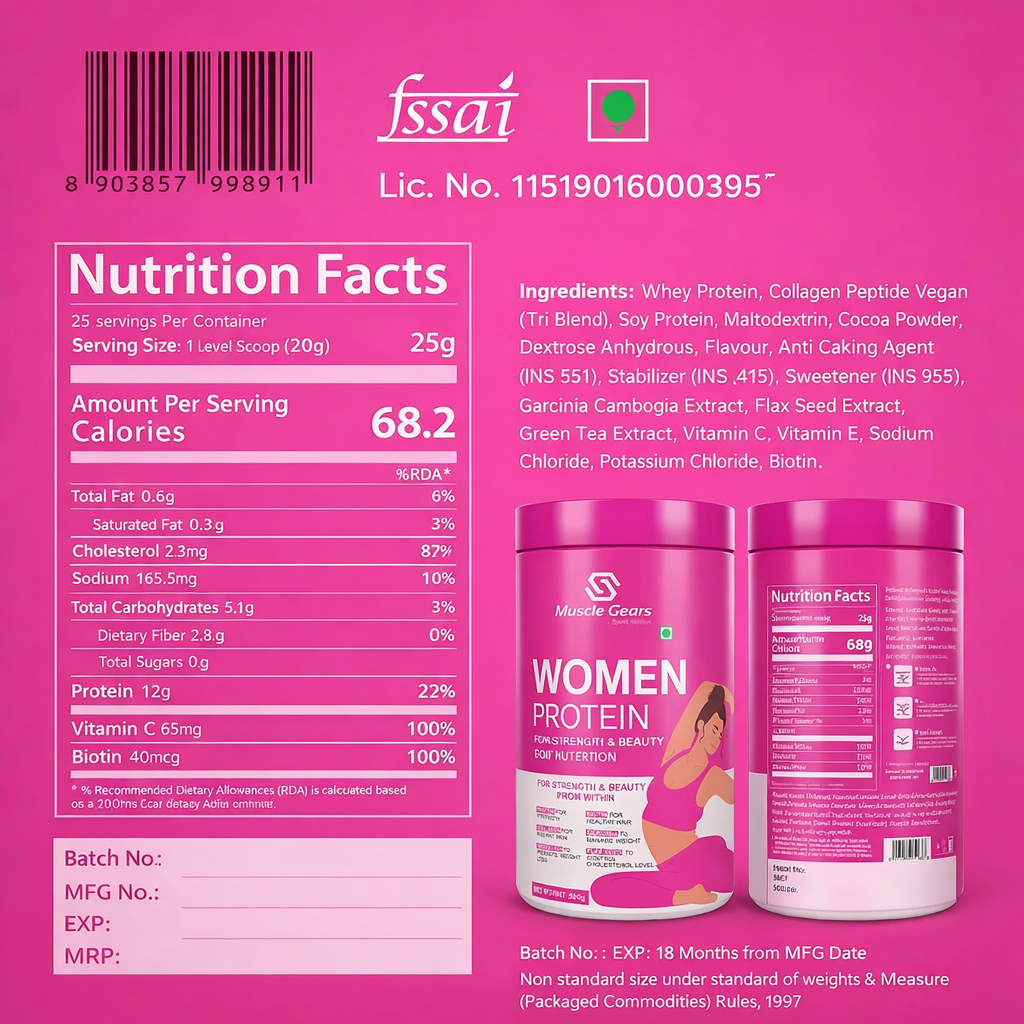 Muscle Gears Women Protein – Elevate Your Fitness and Wellness