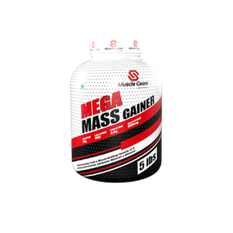 Muscle Gears Mega Mass Gainer for Weight Gain & Muscle Building, High-Calorie Carb-Protein Formula