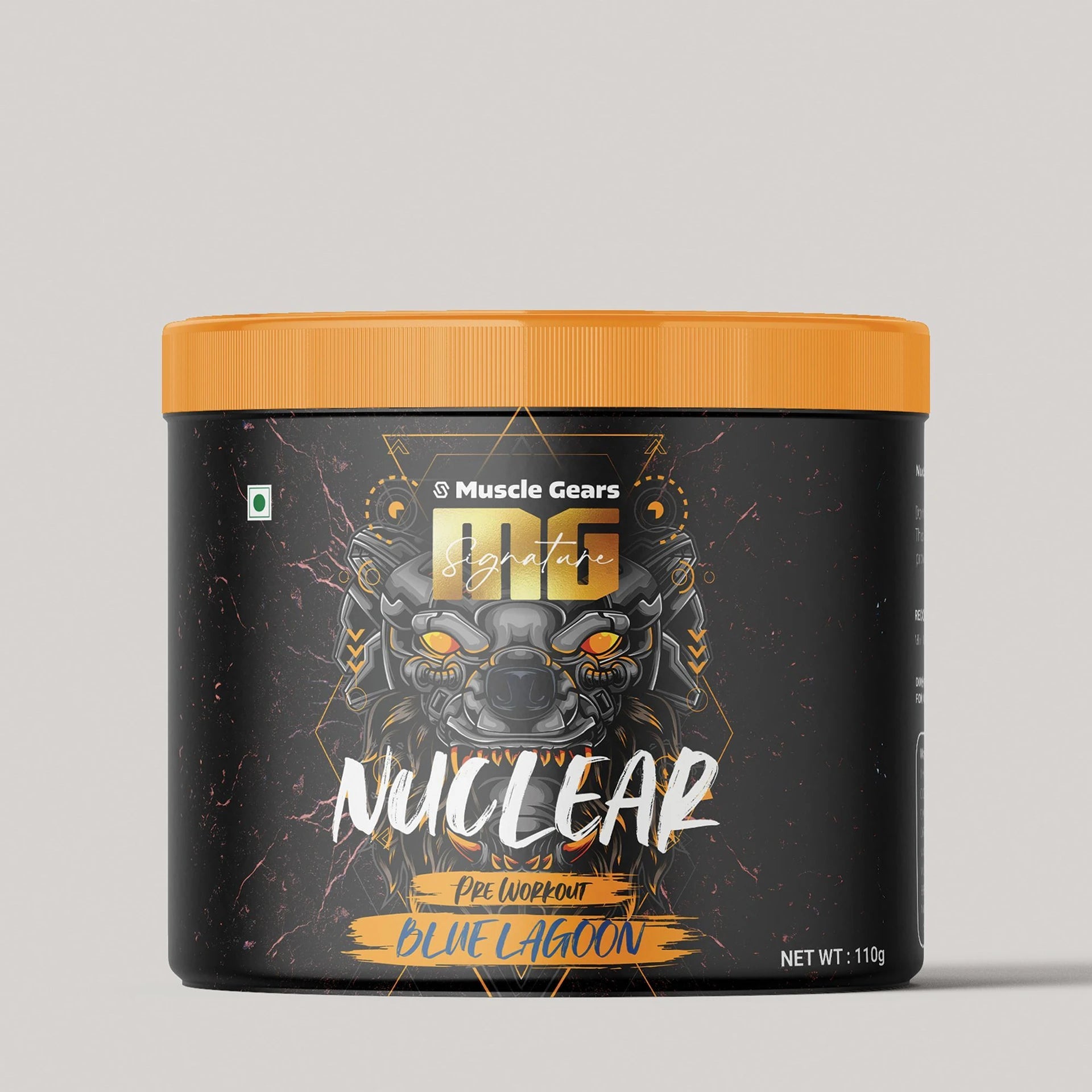 Muscle Gears Nuclear Pre-Workout Powder with Creatine HCL & AAKG | Energy, Strength & Workout Performance Support