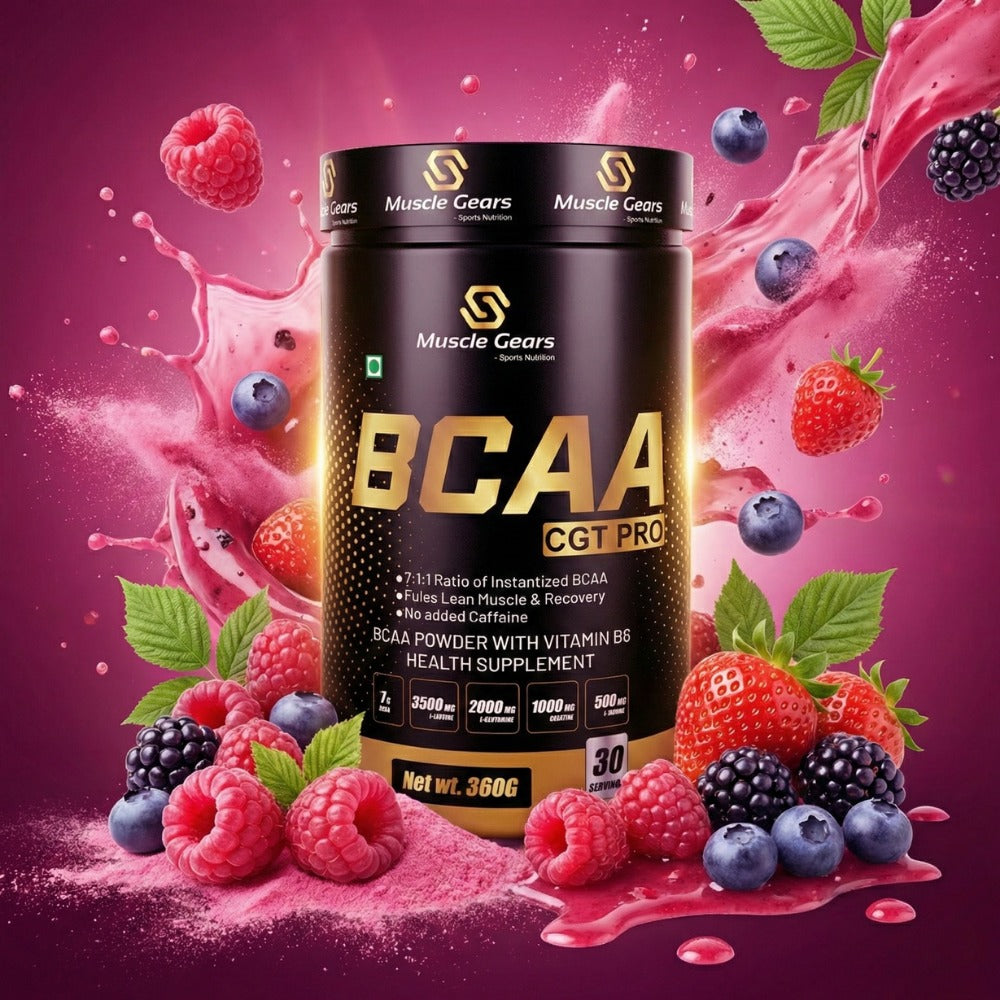 Muscle Gears BCAA CGT Pro 7:1:1 with Glutamine Creatine 360g