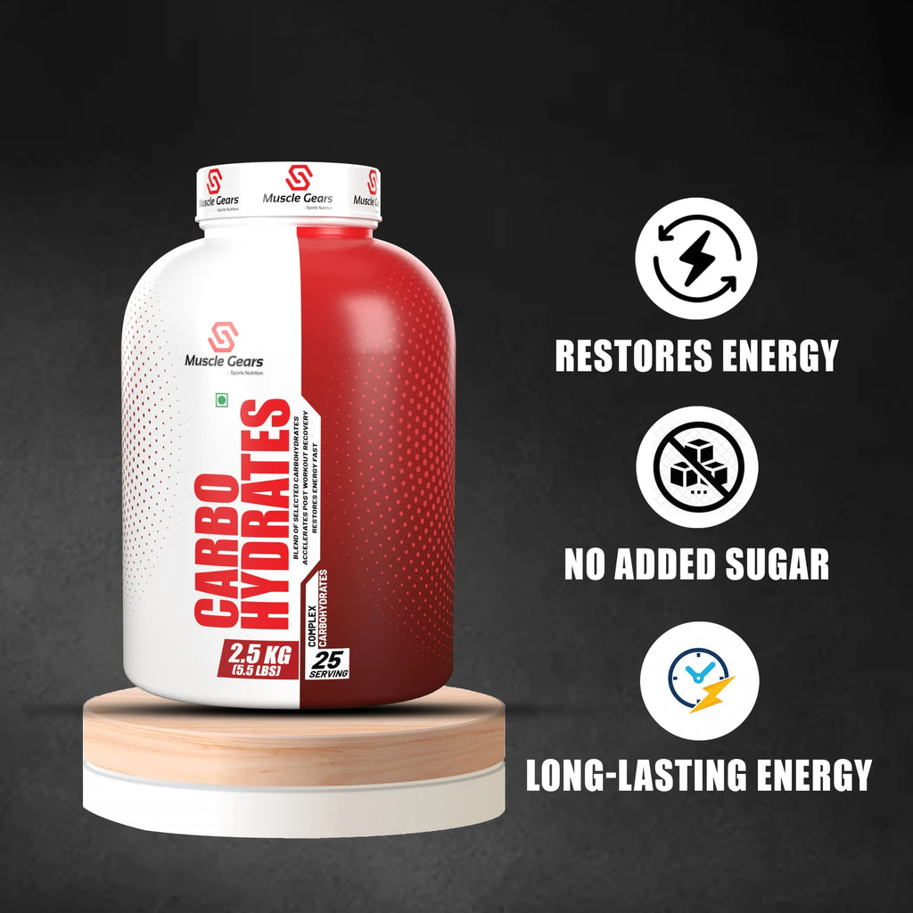 Muscle Gears Carbo Hydrates Powder 2.5kg | Post Workout Recovery Supplement | Fast Energy Refill | Muscle Recovery Formula